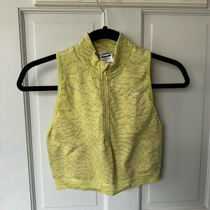 Cute yellow Gymshark workout top